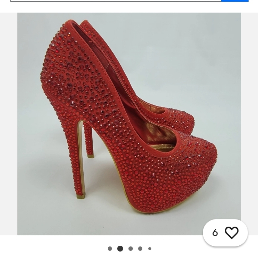 Delicacy Sparkling Red Heels